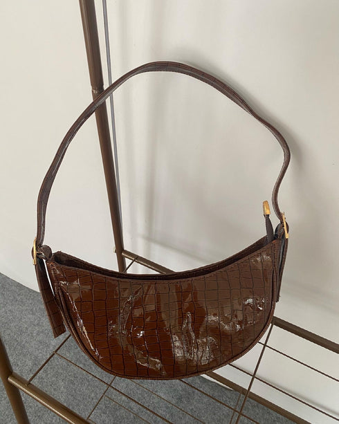 Moon Shape Baguette Bags